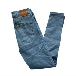levi’s mile high super skinny in a light wash